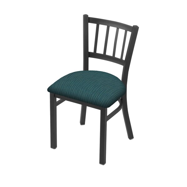 610 Contessa 18" Chair with Pewter Finish and Graph Tidal Seat